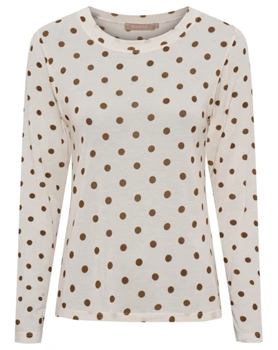 Marta du Chateau - MDCElissa Langærmet - Beige